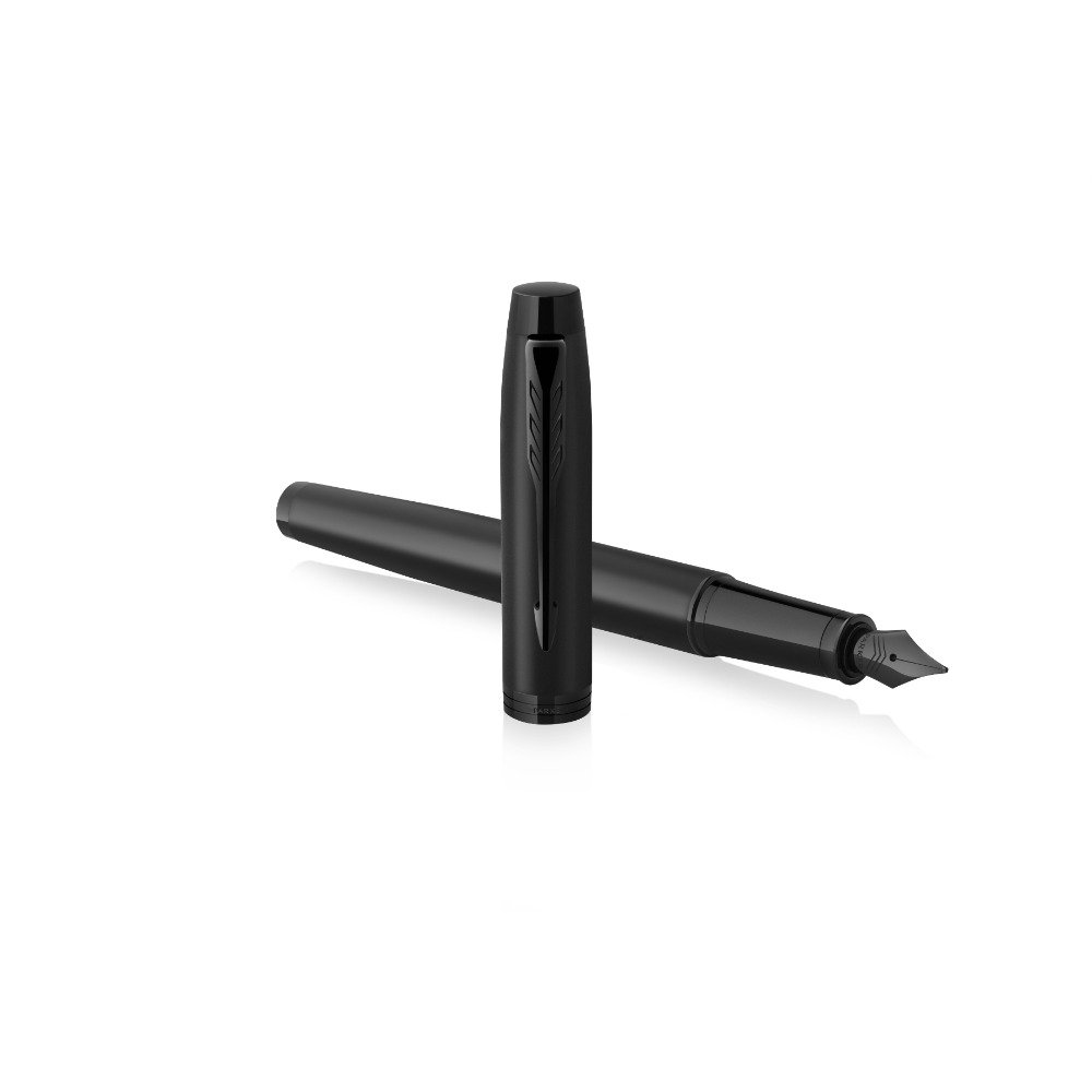 PARKER IM Füllfederhalter – Matt Schwarz, Acromatic Collection, Mit Edelstahlfeder, Für Beruf & Alltag