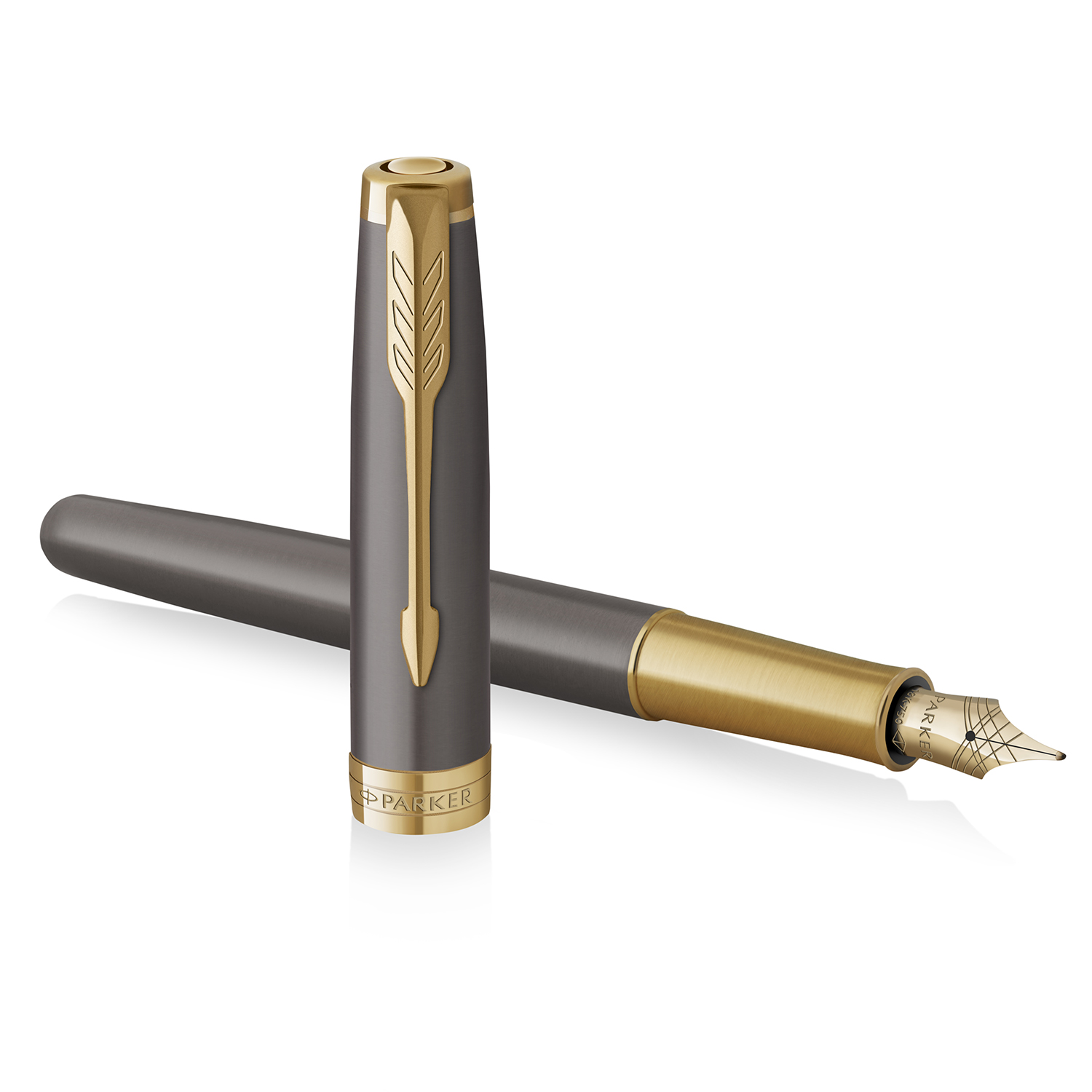Parker Sonnet Pioneers Collection Arrow Grey Lacquer GT Stylo plume