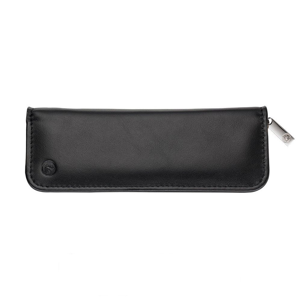 Pelikan Black Nappa Zipped Pen Pouch (Double)