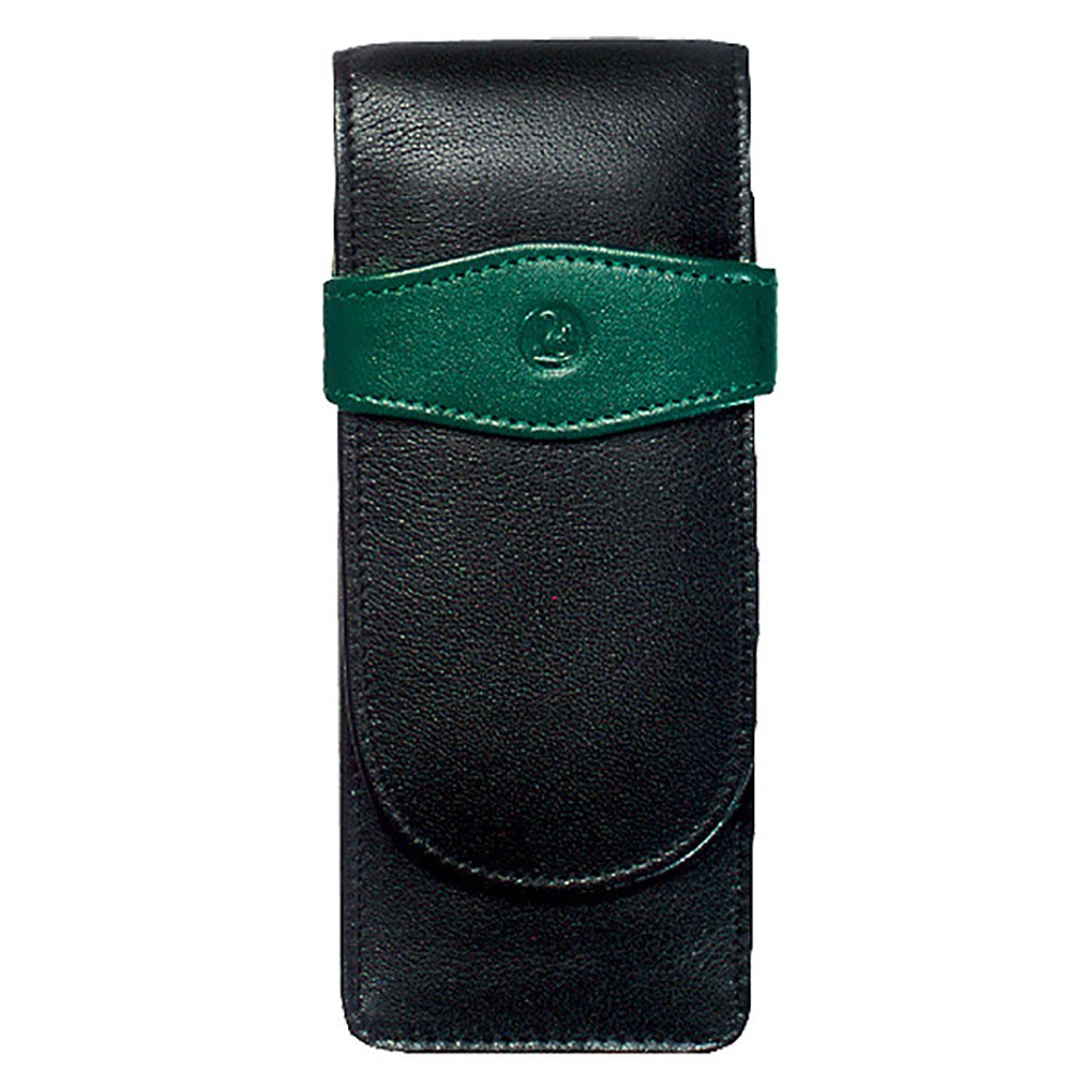 Pelikan Green and Black Flap Pen Pouch (Triple)