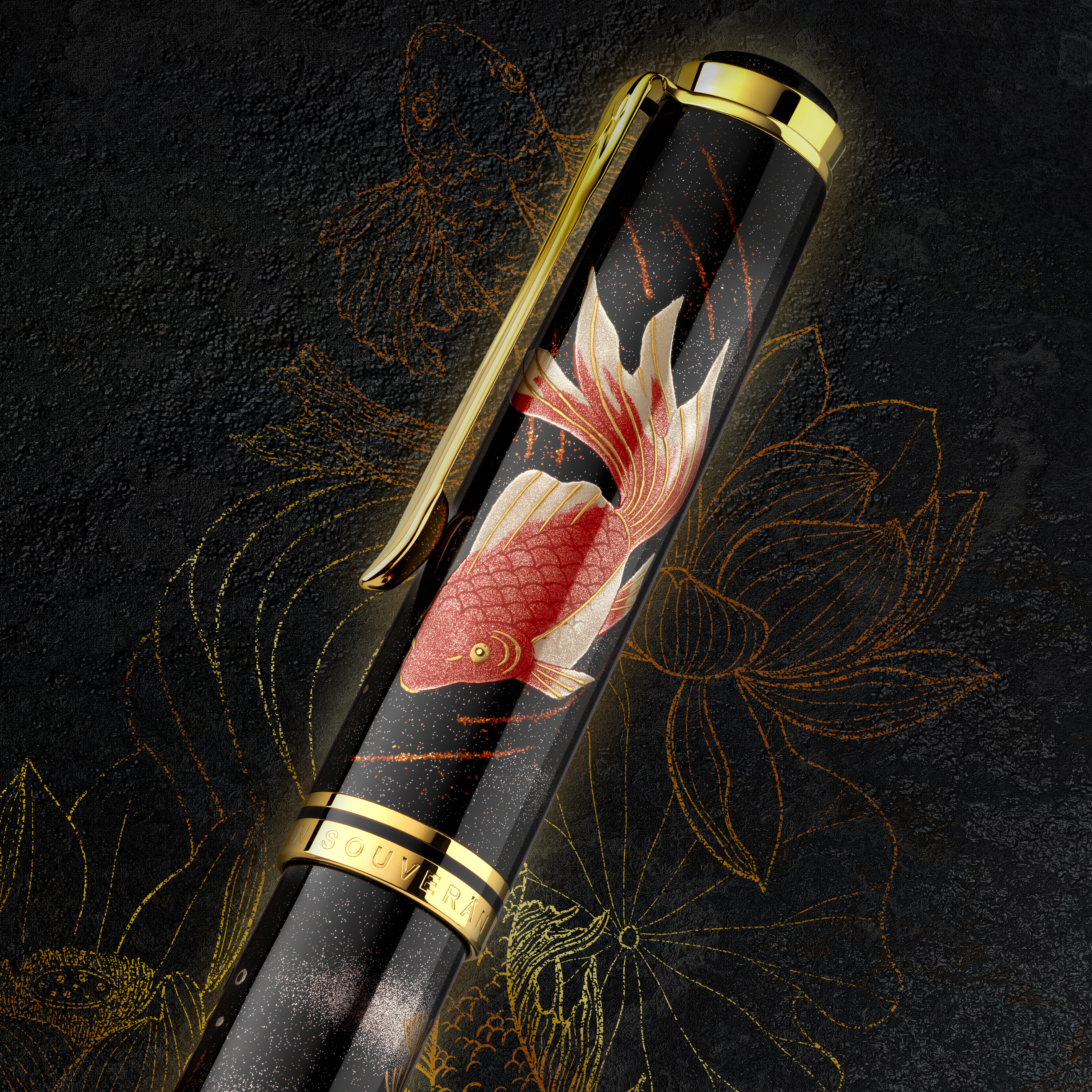 Pelikan Souverän M1000 Pelikan Maki-e Goldfish LE Pióro wieczne