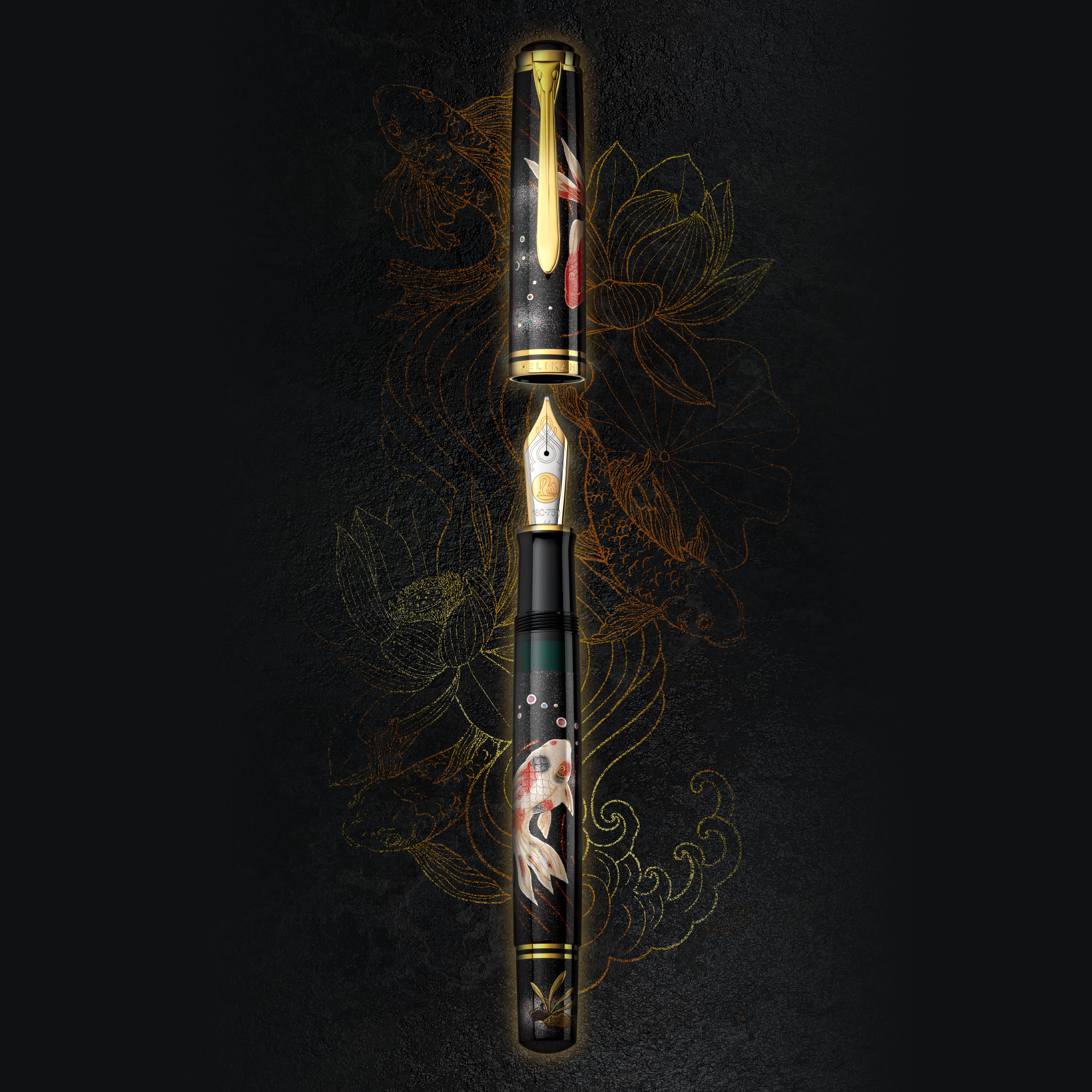 Pelikan Souverän M1000 Pelikan Maki-e Goldfish LE Pióro wieczne