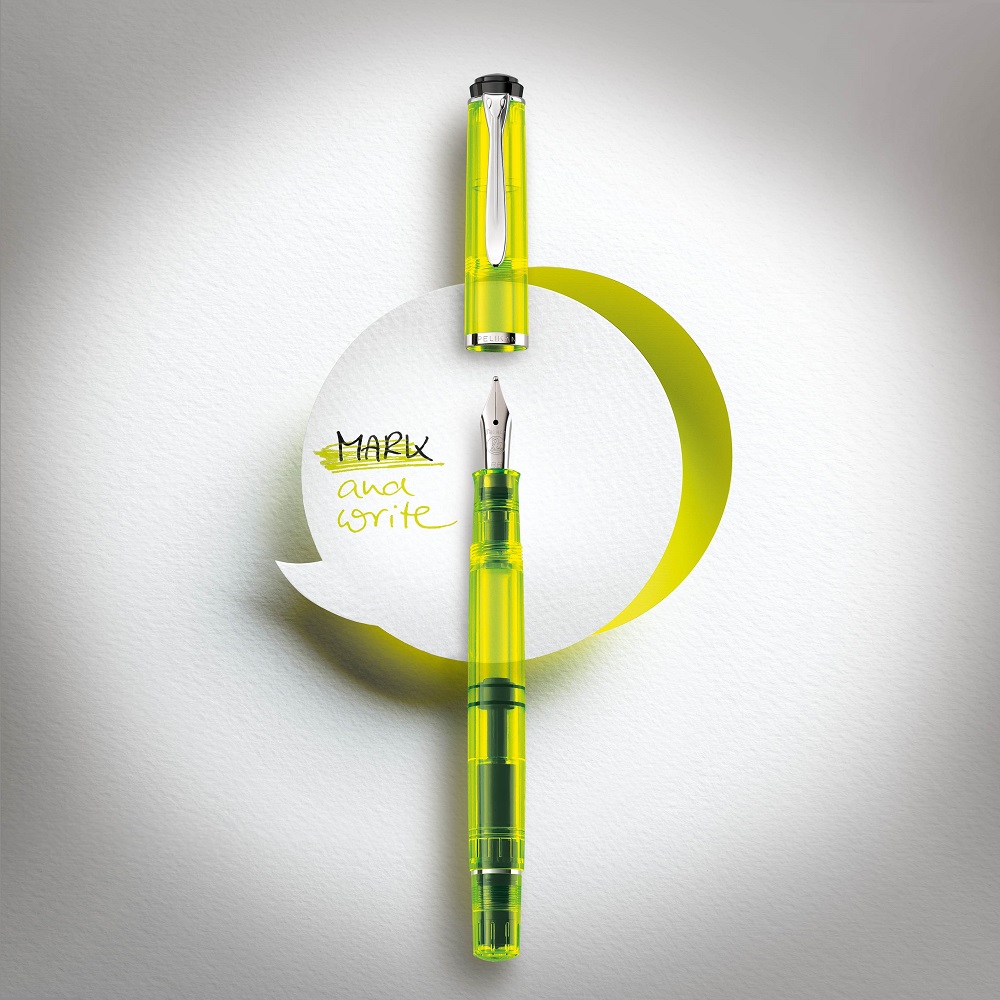 Pelikan Souverän Classic M205 Duo Highlighter Neon Yellow Fountain pen Pelikan Souverän Classic M205 Duo Highlighter Neon Yellow Fountain pen