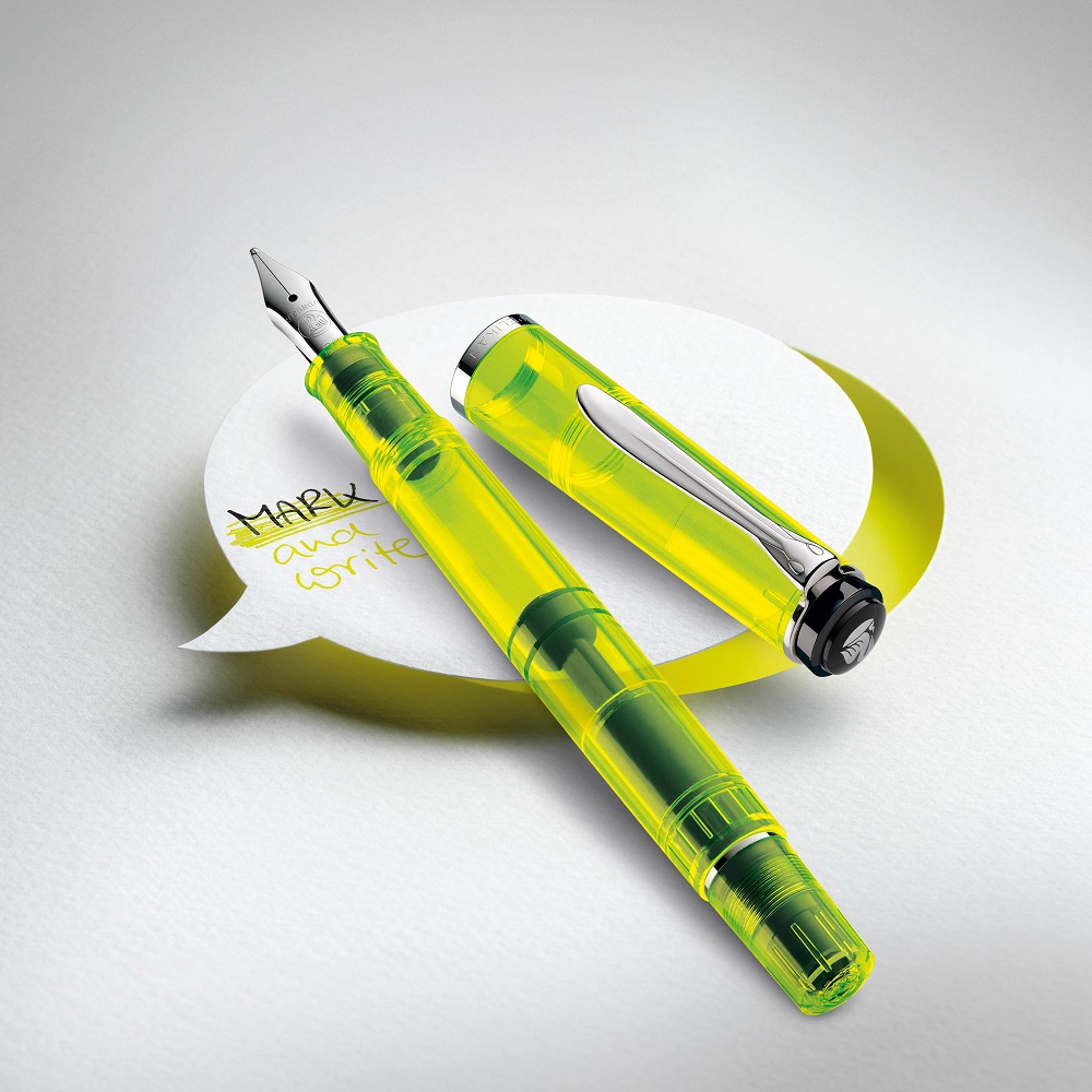 Pelikan Souverän Classic M205 Duo Highlighter Neon Yellow Fountain pen Pelikan Souverän Classic M205 Duo Highlighter Neon Yellow Fountain pen
