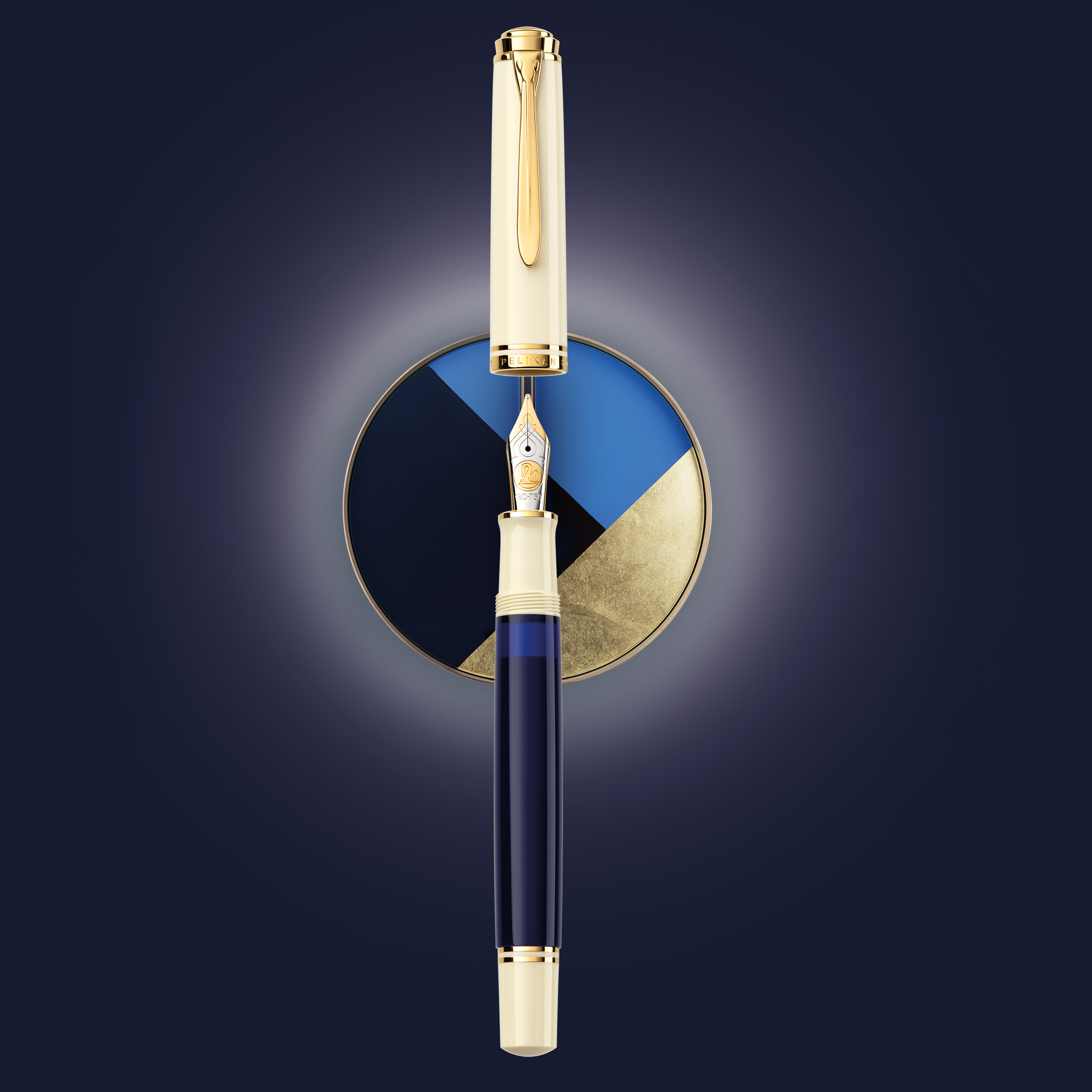 Pelikan Souverän M800 Cream Blue Fountain pen Pelikan Souverän M800 Cream Blue Fountain pen