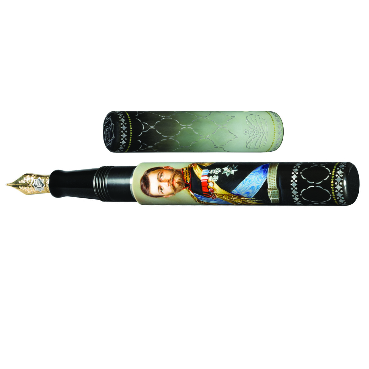 Phoenix Lacquer Art Russian Empire Nikolas and Alexandra Fountain pen 