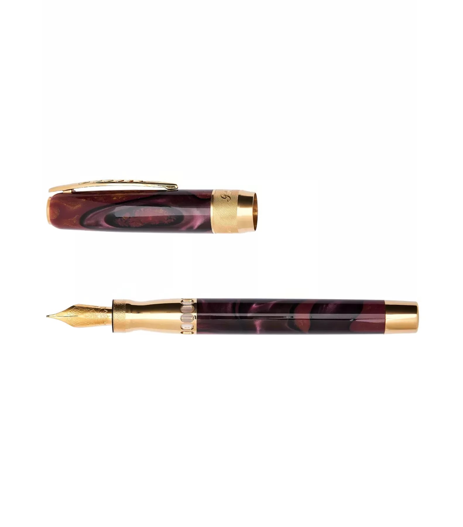 Pineider La Grande Bellezza Rock Wine Red GT Füllfederhalter