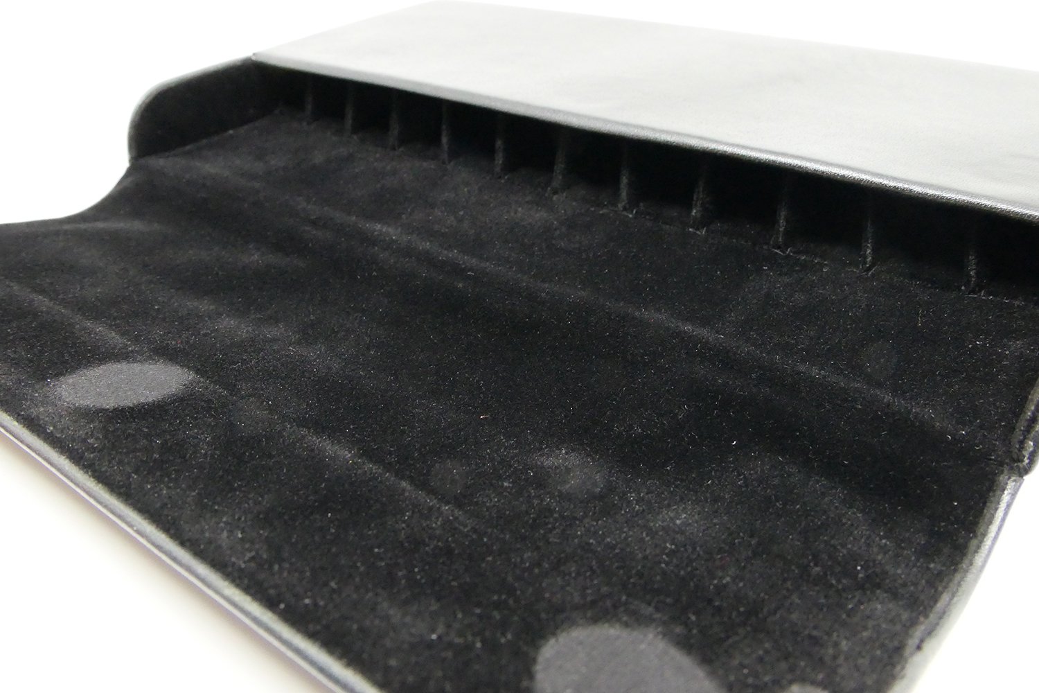 Pineider Leather Black Pen Pouch Sixfold