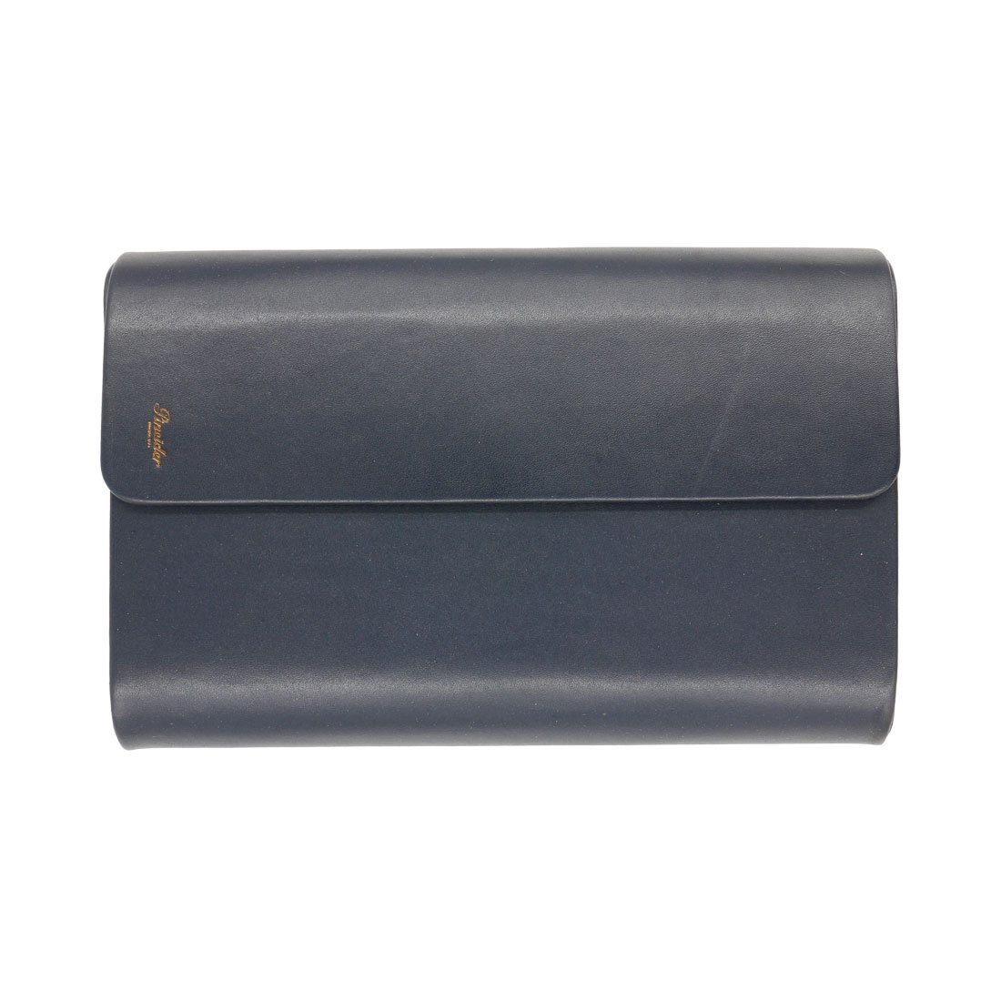 Pineider Leather Blue Pen Pouch Twelvefold