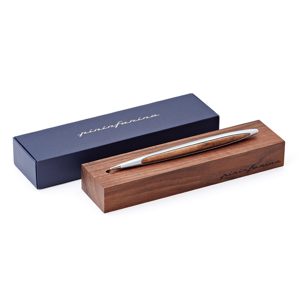 Pininfarina Cambiano Walnut Aluminum Ethergraf Bleistift