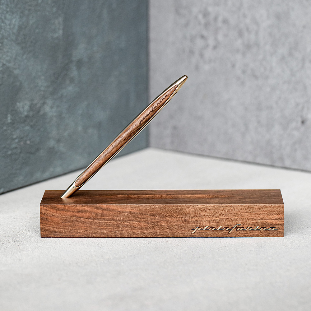 Pininfarina Cambiano Walnut Gold Ethergraf Penna