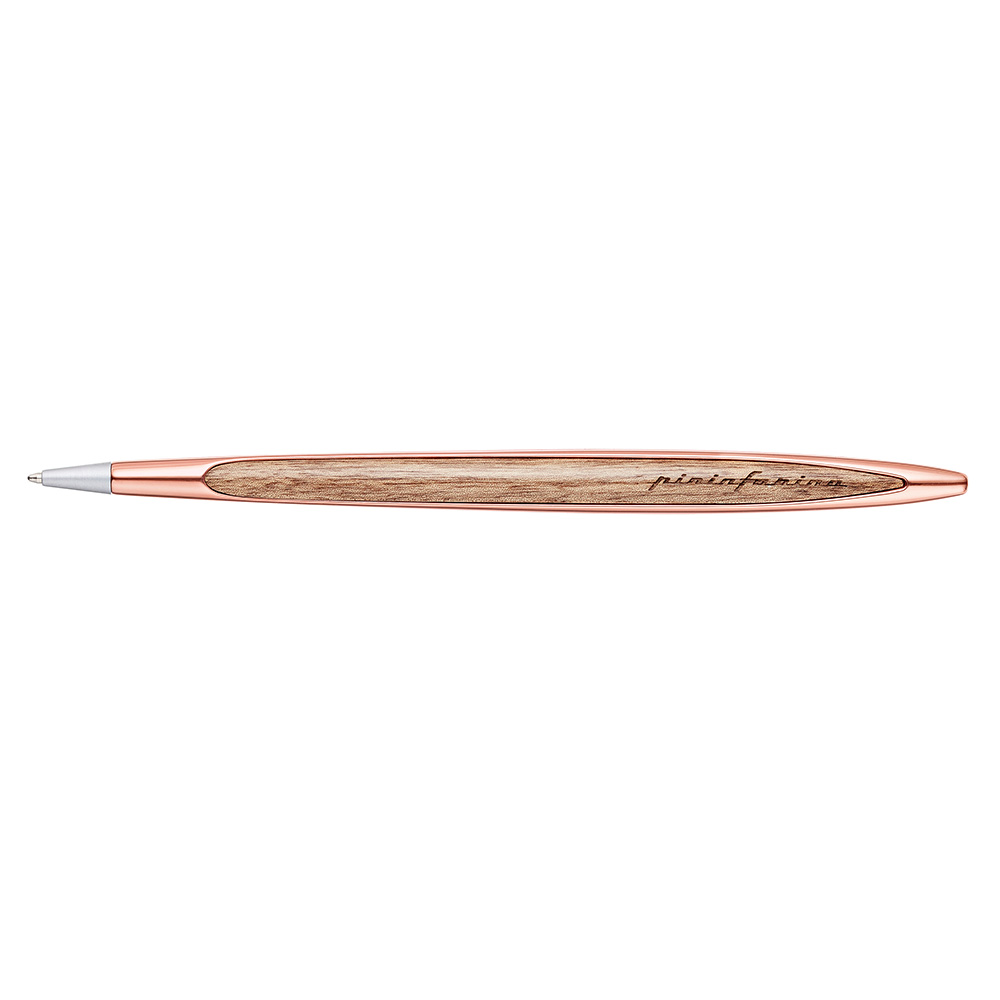 Pininfarina Cambiano Walnut Rose Gold Ballpoint