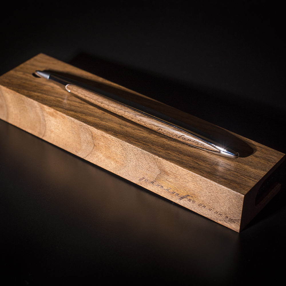 Pininfarina Cambiano Walnut Blue Długopis