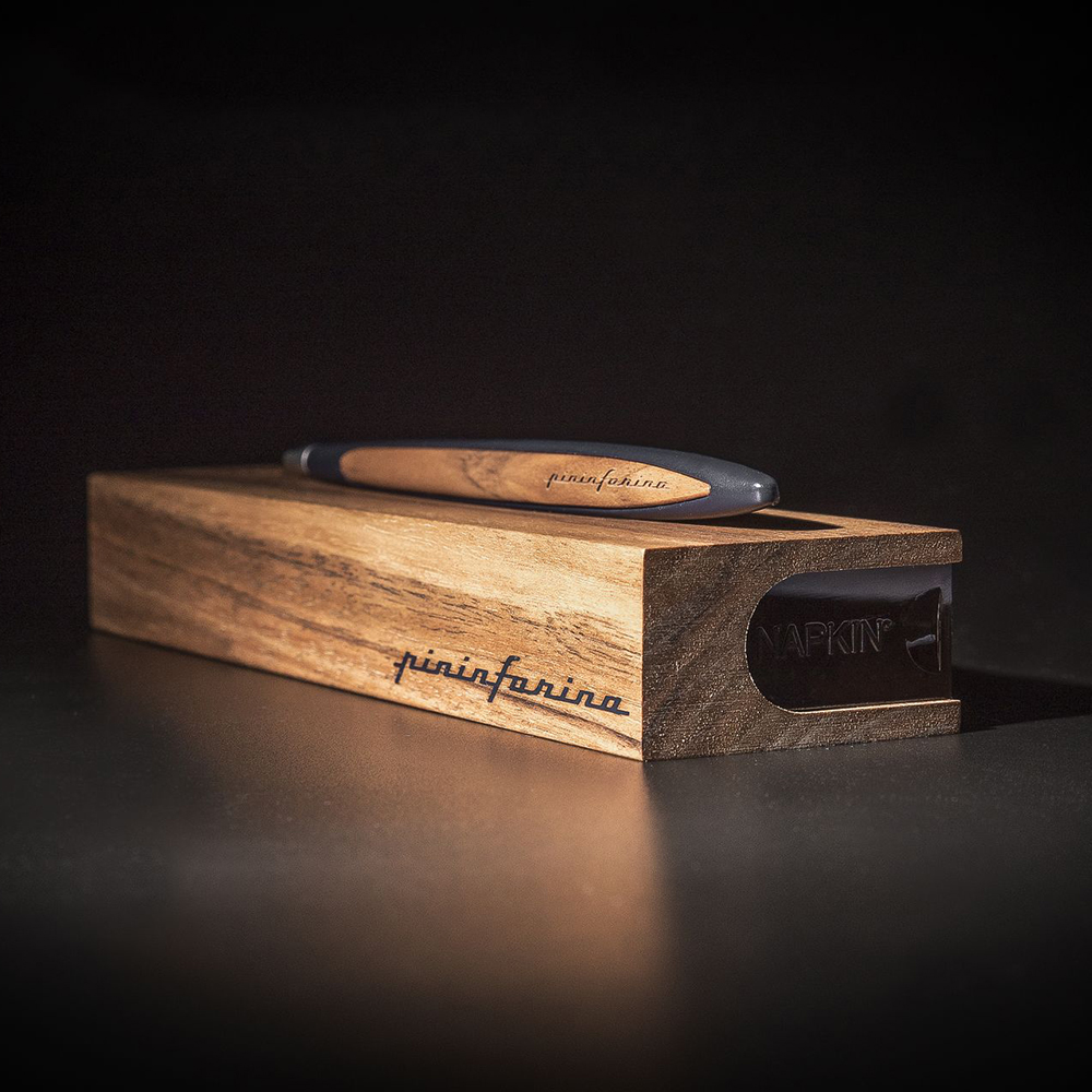 Pininfarina Cambiano Walnut Blue Długopis