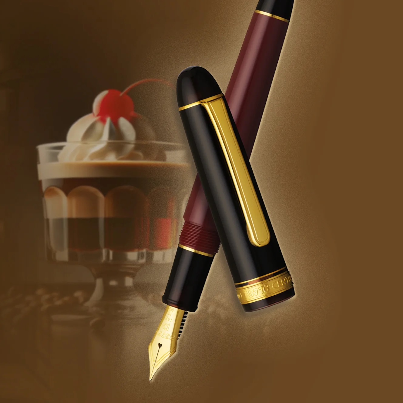 Platinum #3776 Century Favorite Things Collection Coffee Jelly Fountain pen Platinum #3776 Century Favorite Things Collection Coffee Jelly Fountain pen