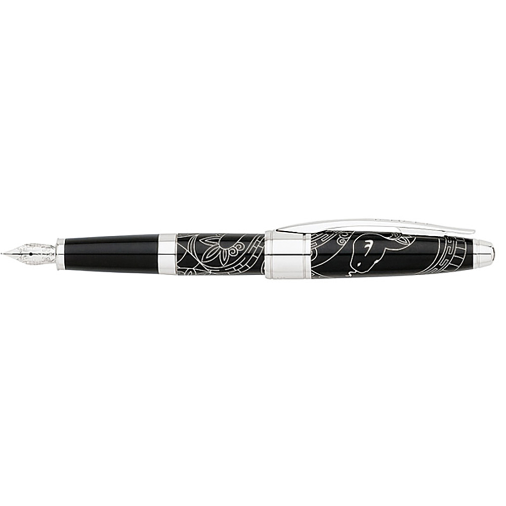 Cross Year of the Snake Black Fountain pen Pre-owned Cross Year of the Snake Black Fountain pen Pre-owned