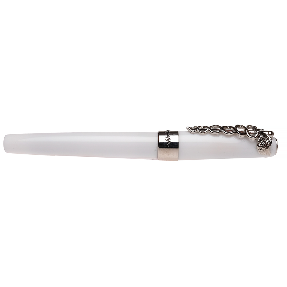 Montegrappa Fortuna Caduceus White Fountain Pen Pre-owned