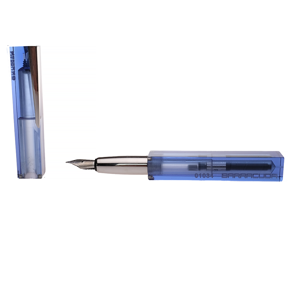 Nettuno Barracuda Fountain Pen “Blue Transparent” Pre-owned