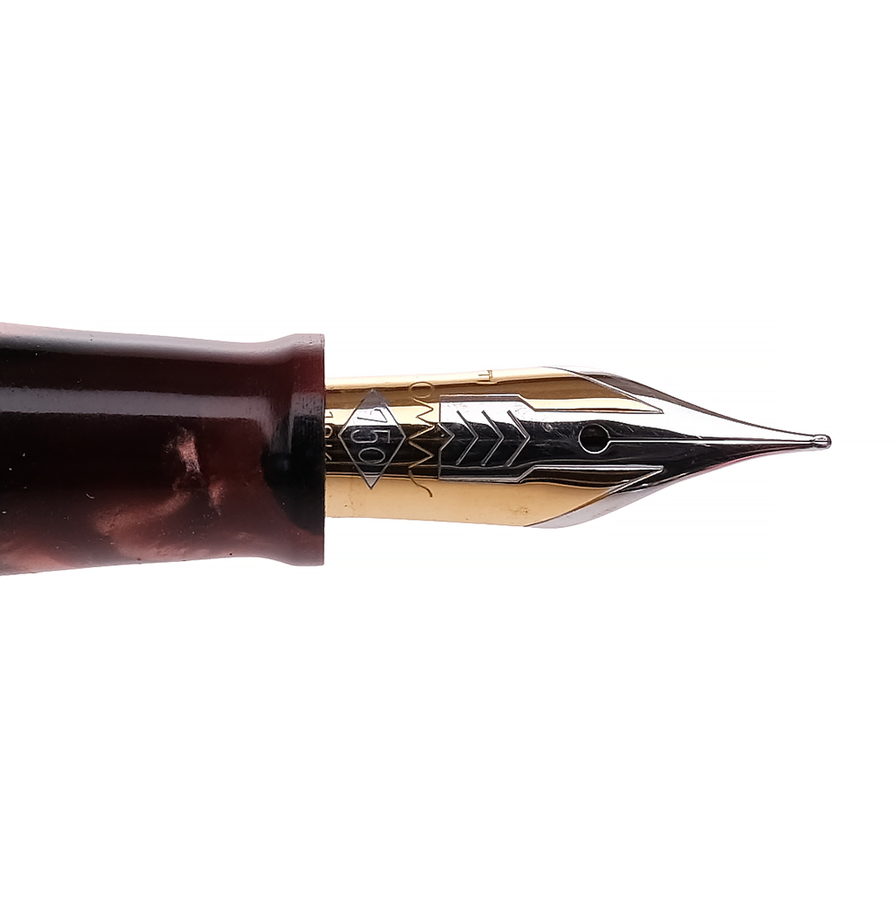 Omas Princess Scarlet Red Celluloid Fountain Pen Pre-owned