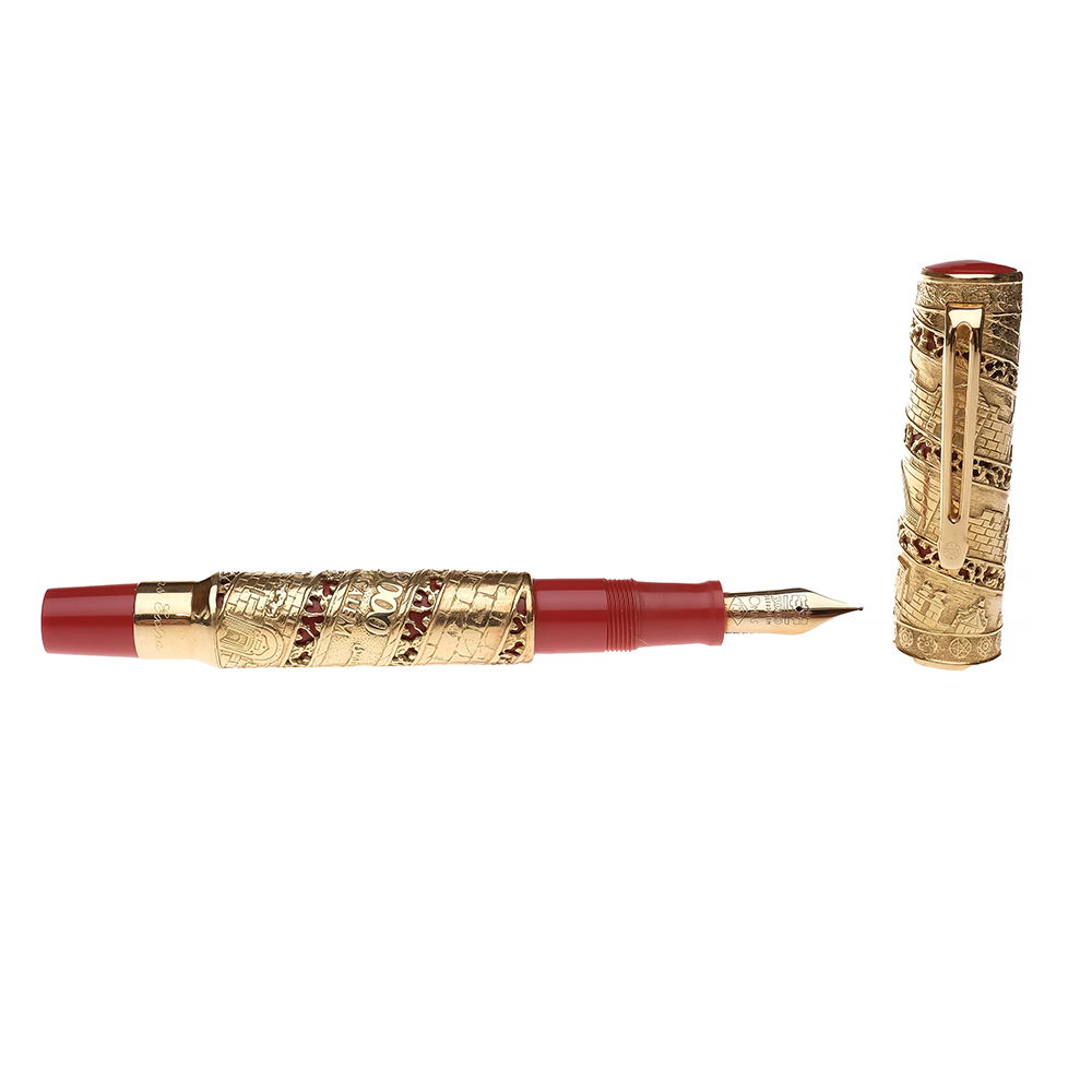 Omas Jerusalem 3000 Solid 18K Gold LE Fountain Pen Pre-owned