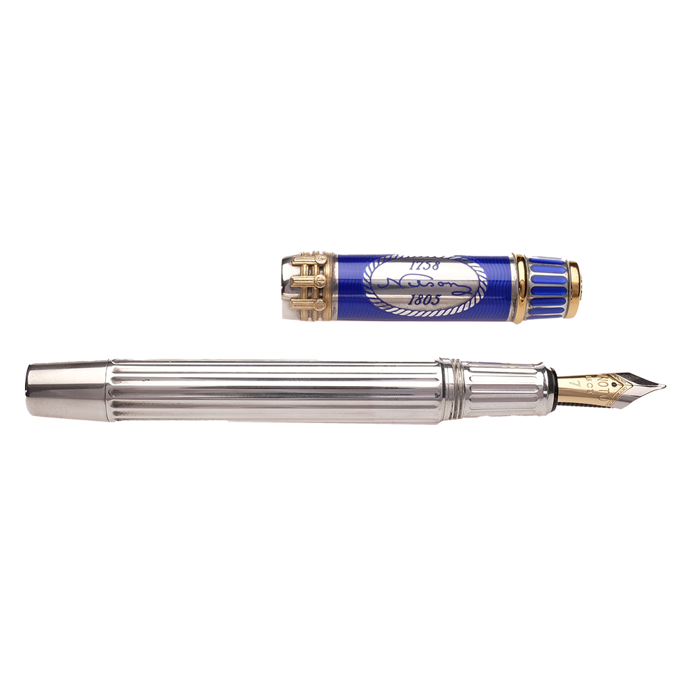 Onoto Horatio Nelson Sterling Silver Fountain Pen Pre-owned