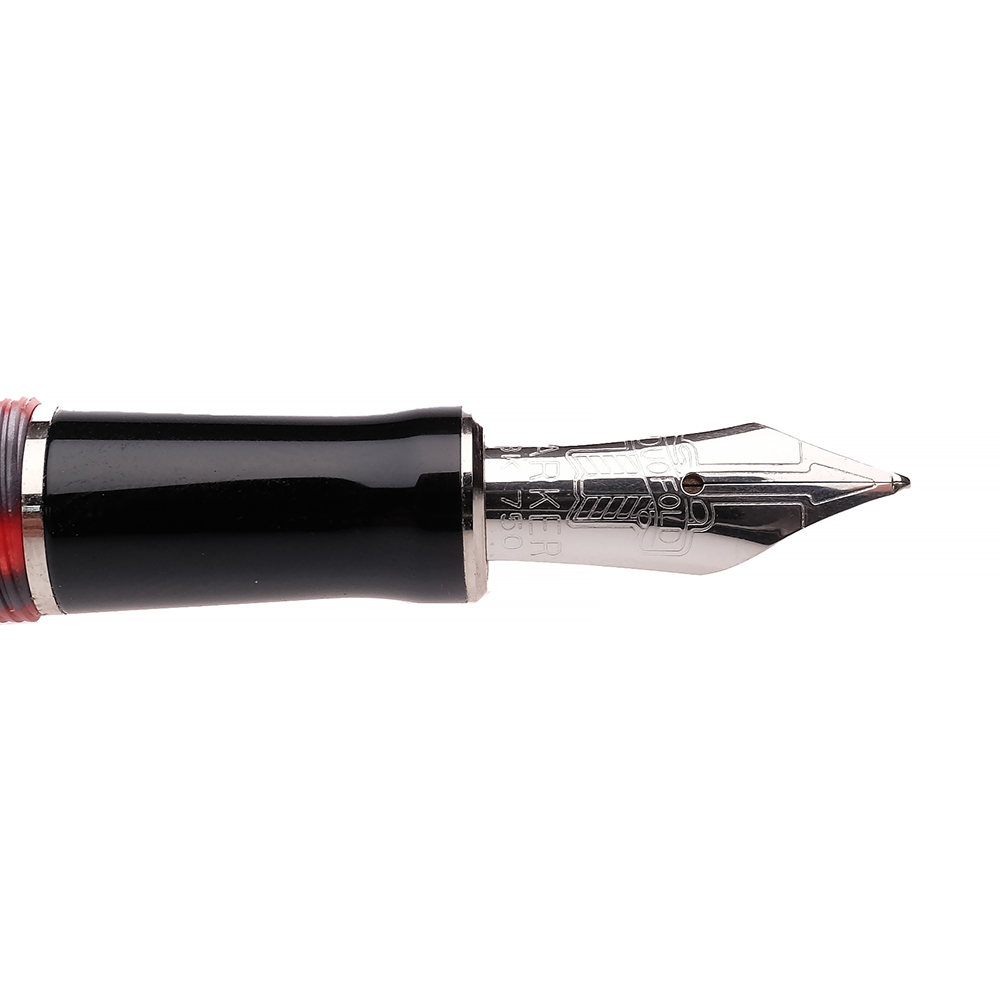 Parker Duofold Mosaic Red International Fountain Pen Pre-Owned