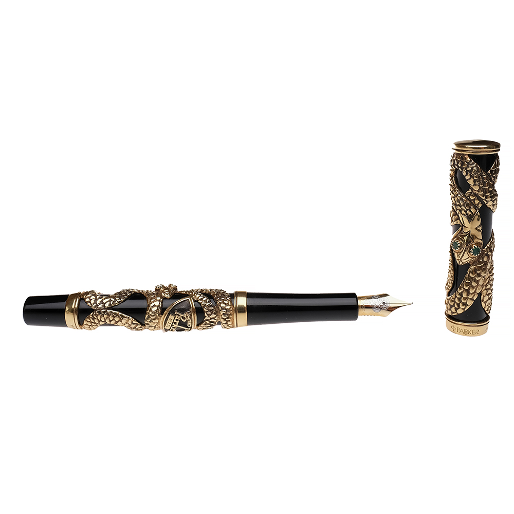 Parker Snake Solid Gold LE Fountain Pen Pre-owned