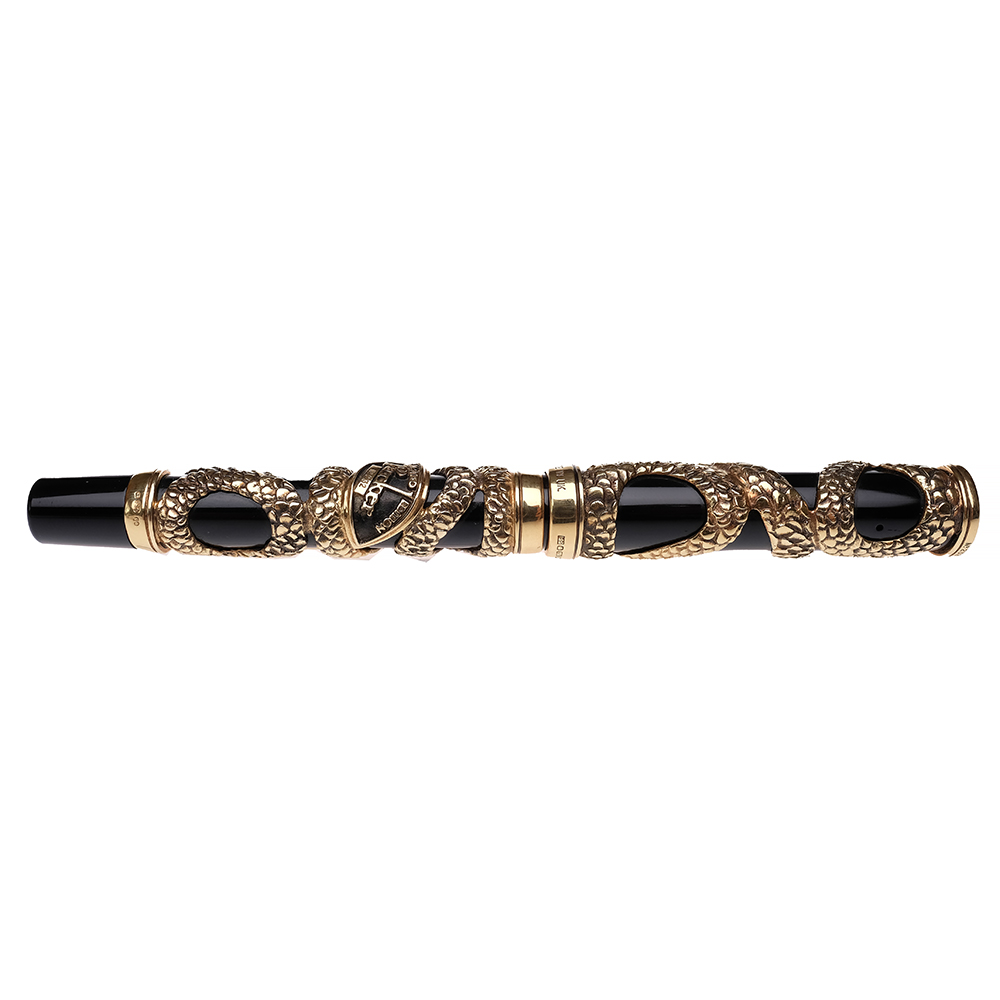 Parker Snake Solid Gold LE Fountain Pen Pre-owned
