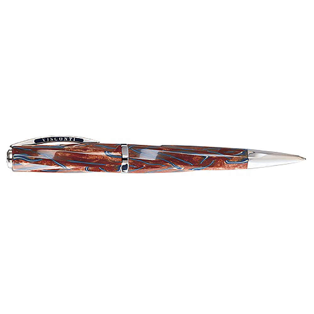 Visconti Divina Desert Spring LE Brown with Blue Streaks Ballpoint Pre-owned Visconti Divina Desert Spring LE Brown with Blue Streaks Ballpoint Pre-owned