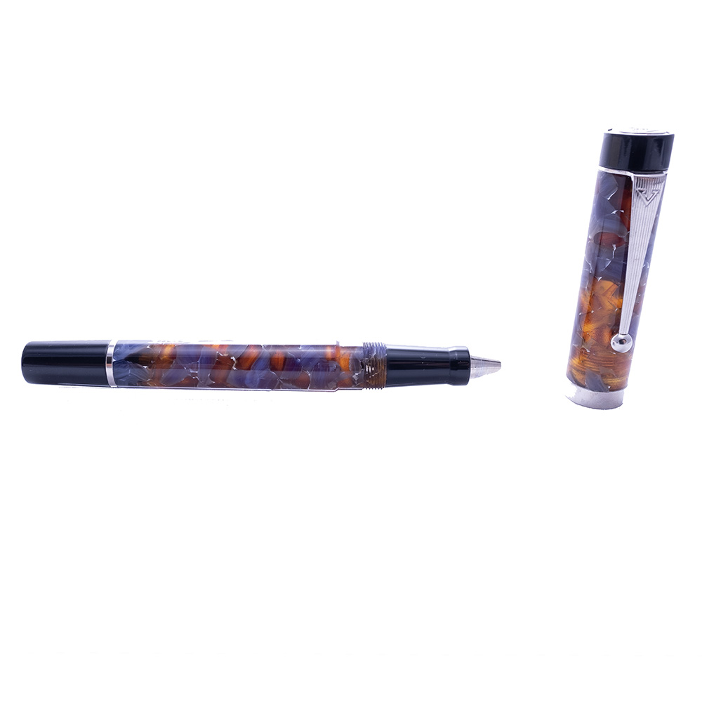 Visconti New Classic Blue and Nuts Rollerball Pre-owned Visconti New Classic Blue and Nuts Rollerball Pre-owned