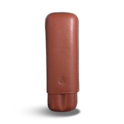 Récife Riviera Collector Cognac pen case (double) Récife Riviera Collector Cognac pen case (double)