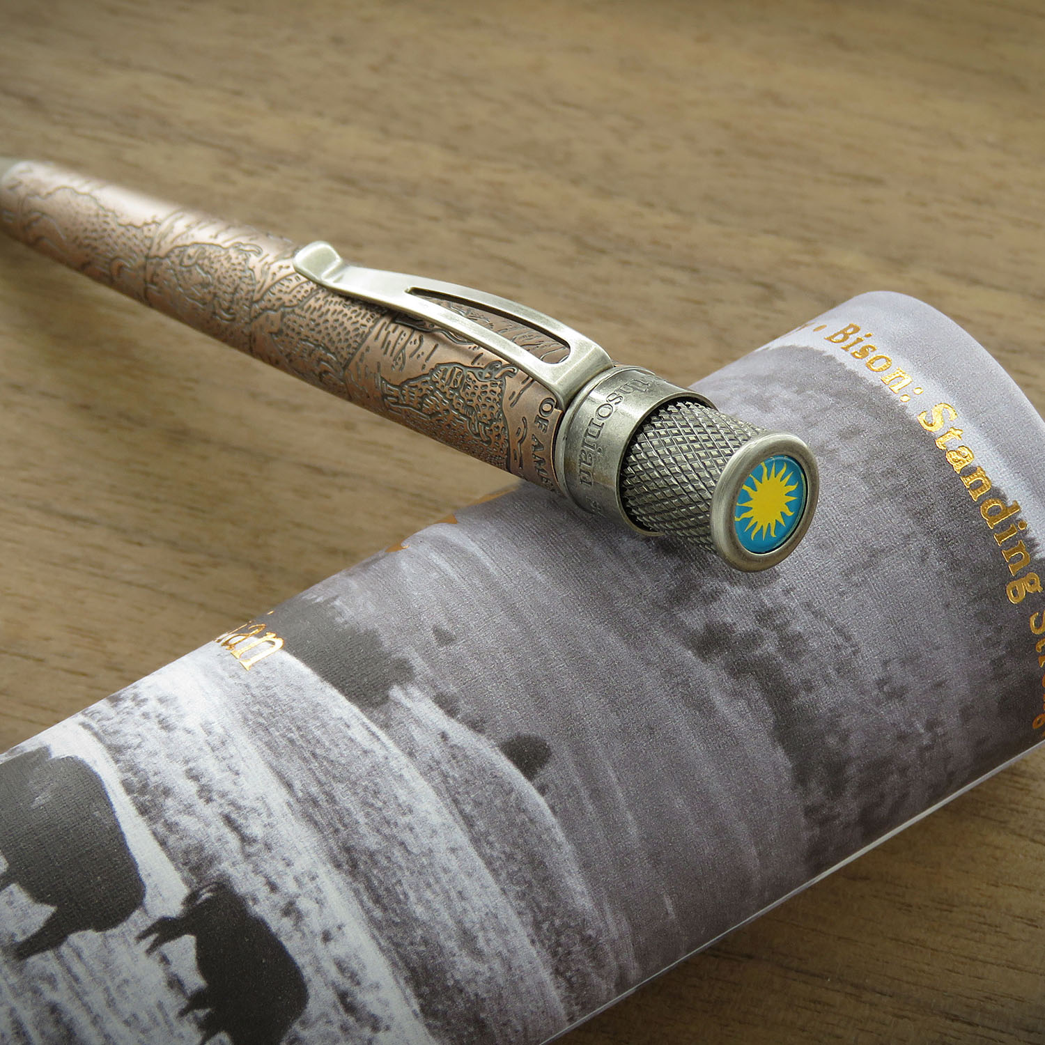 Retro 51 Tornado Smithsonian Bison Standing Strong Rollerball / Ballpoint