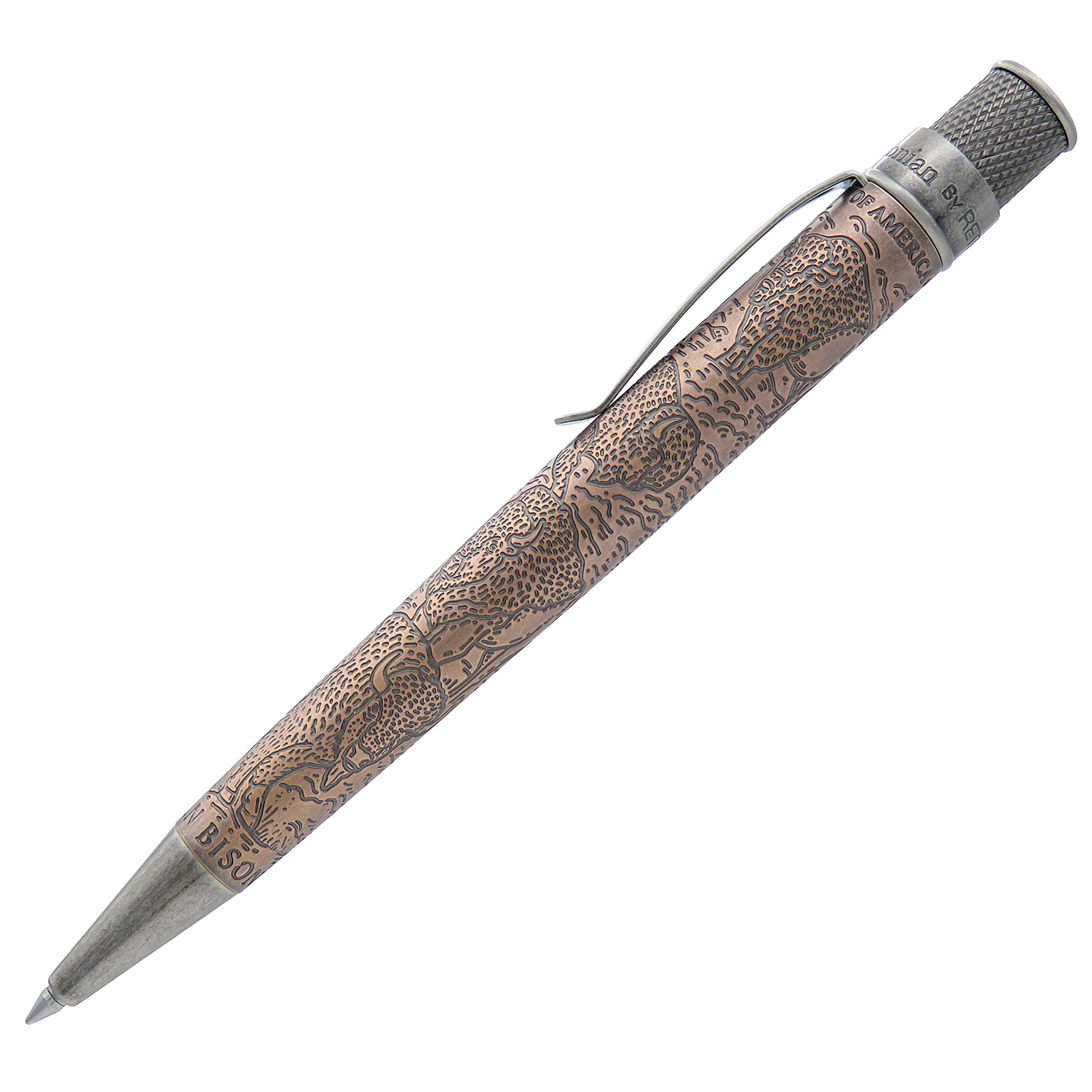 Retro 51 Tornado Smithsonian Bison Standing Strong Rollerball / Ballpoint