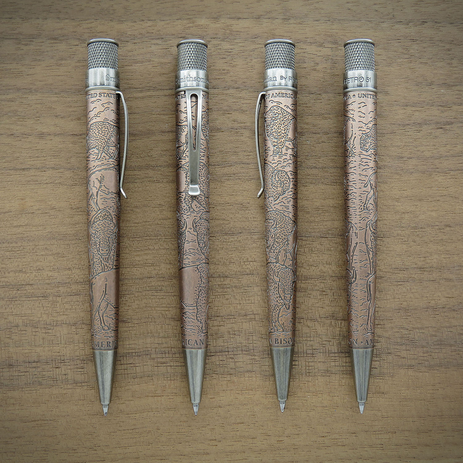 Retro 51 Tornado Smithsonian Bison Standing Strong Rollerball / Ballpoint
