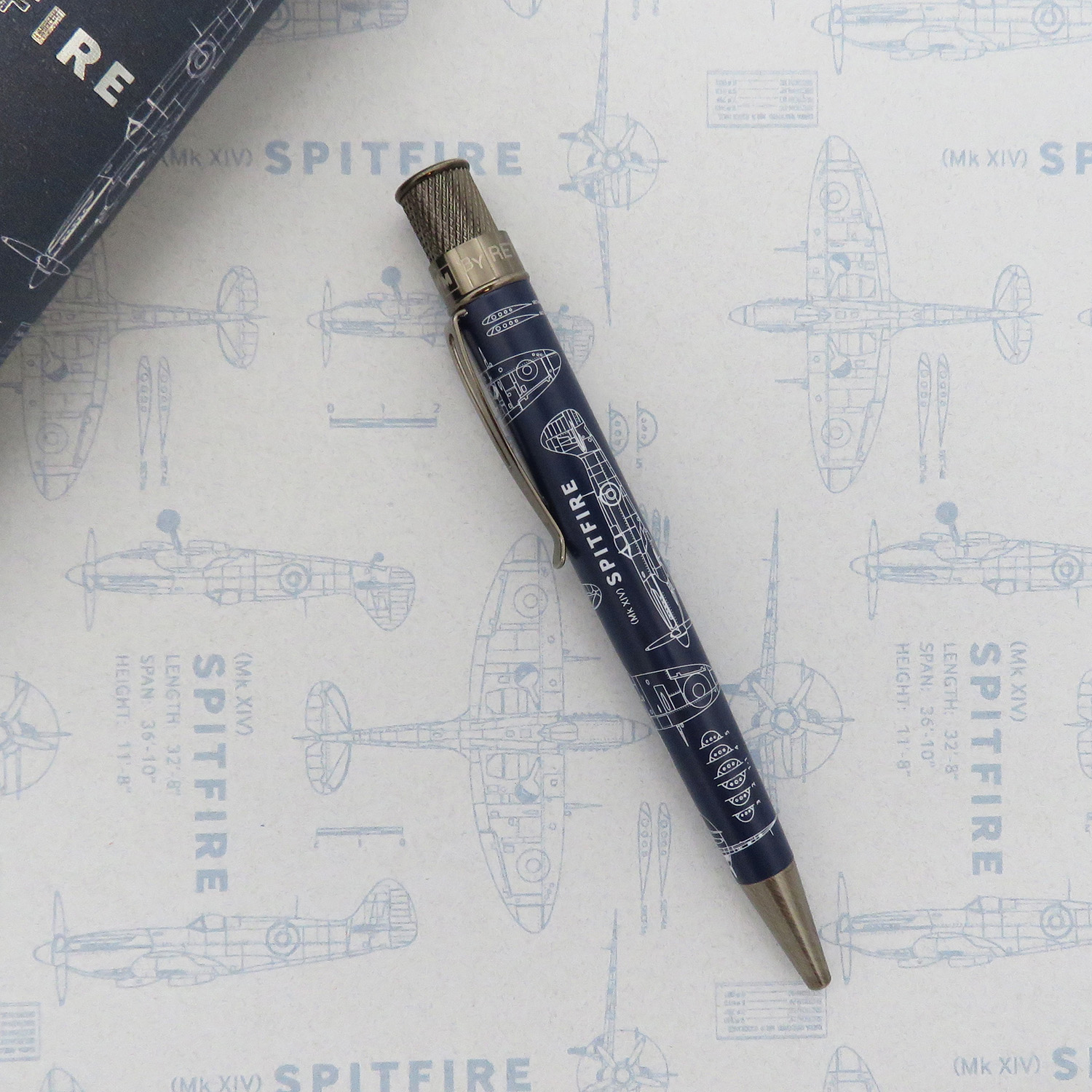 Retro 51 Spitfire Blueprint Rollerball / Ballpoint