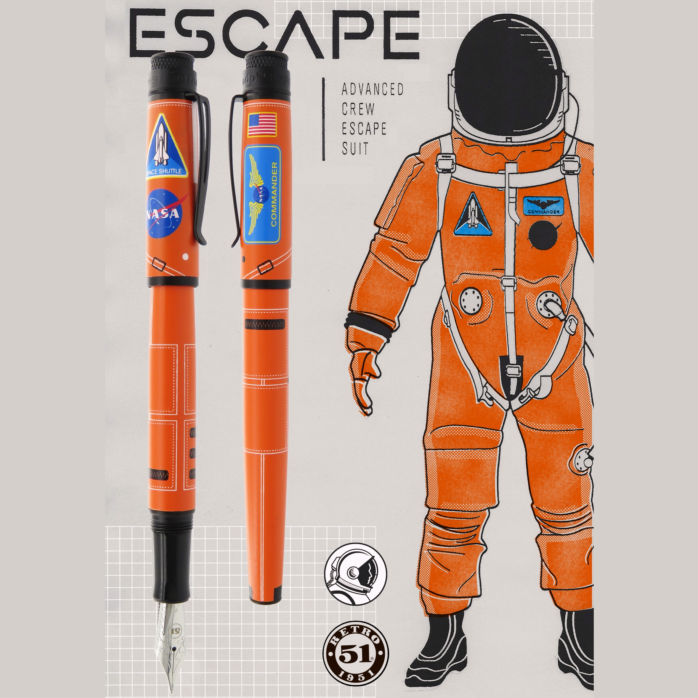 Retro 51 Tornado Popper Escape Stylo Plume