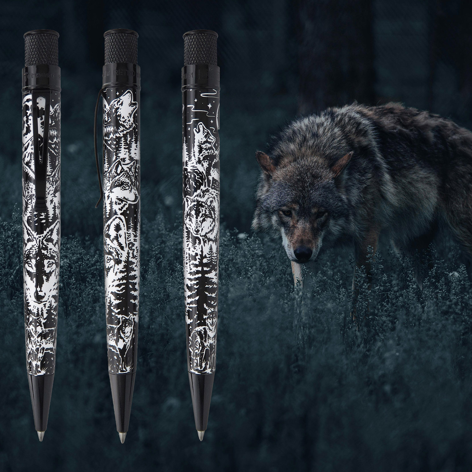Retro 51 Tornado Wolf Rescue Rollerball / Bolígrafo