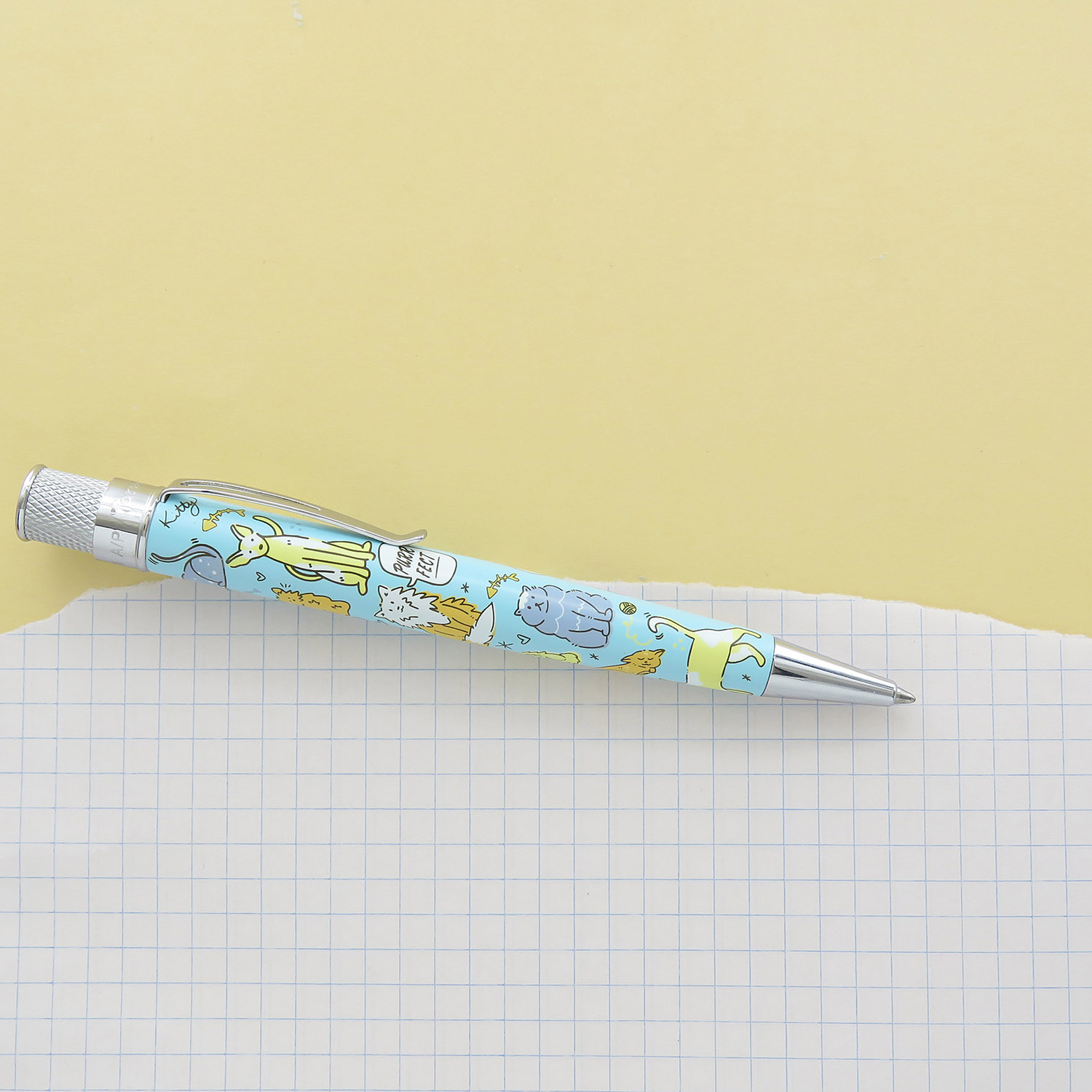 Retro 51 Tornado Cat Rescue 6 Rollerball / Esferográfica