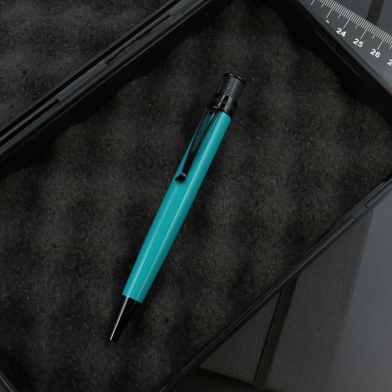 Retro 51 Tornado Stealth Deep Aqua Rollerball / Ballpoint