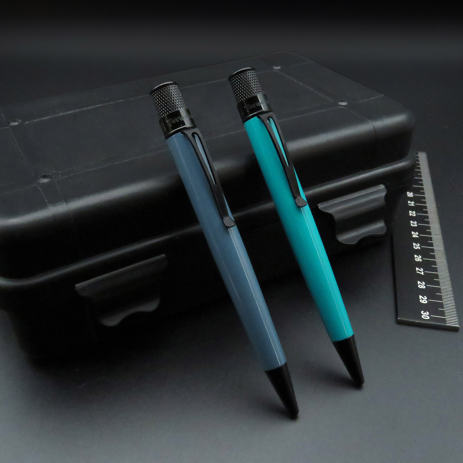 Retro 51 Tornado Stealth Deep Aqua Rollerball / Ballpoint