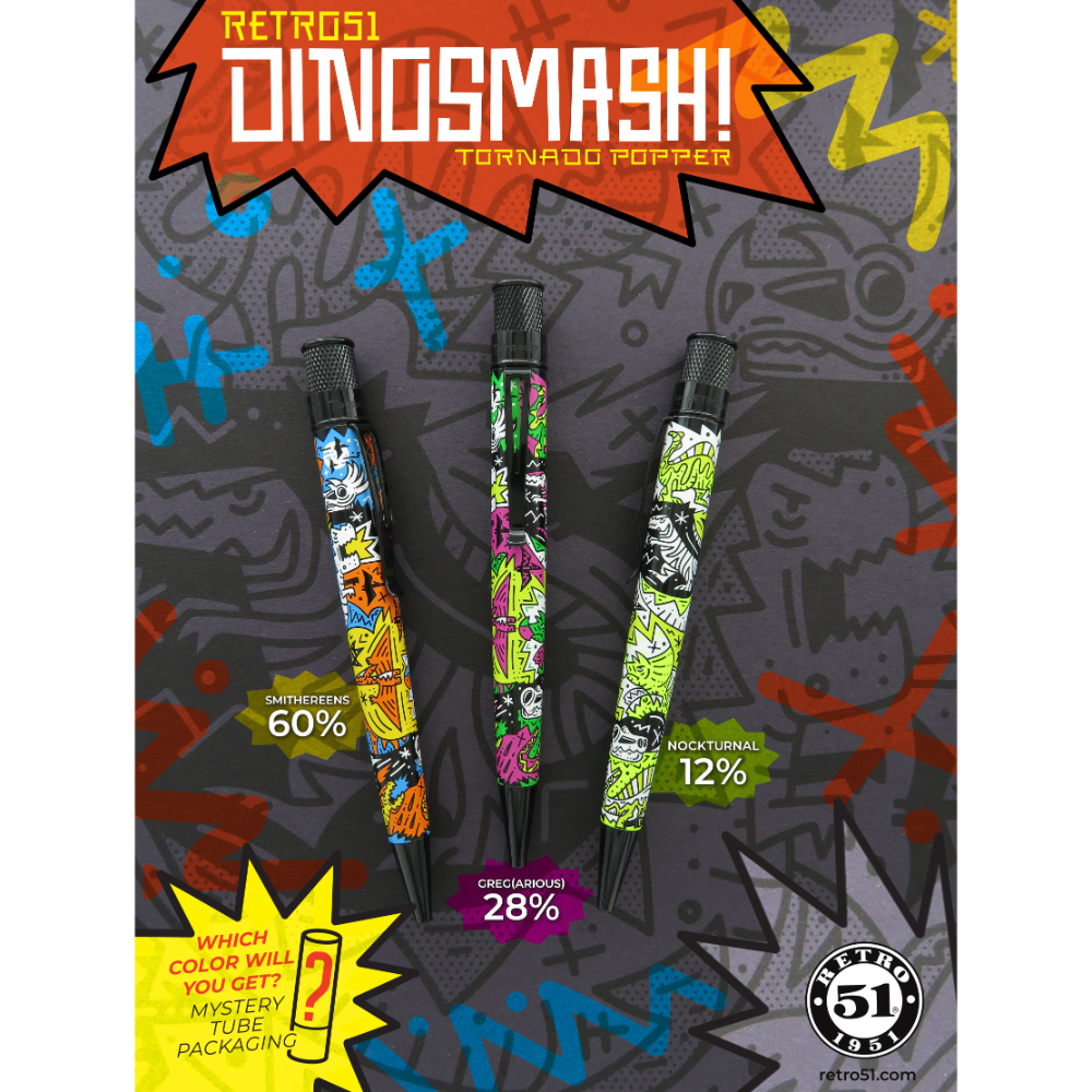 Retro 51 Tornado Popper DinoSmash Random Rollerball