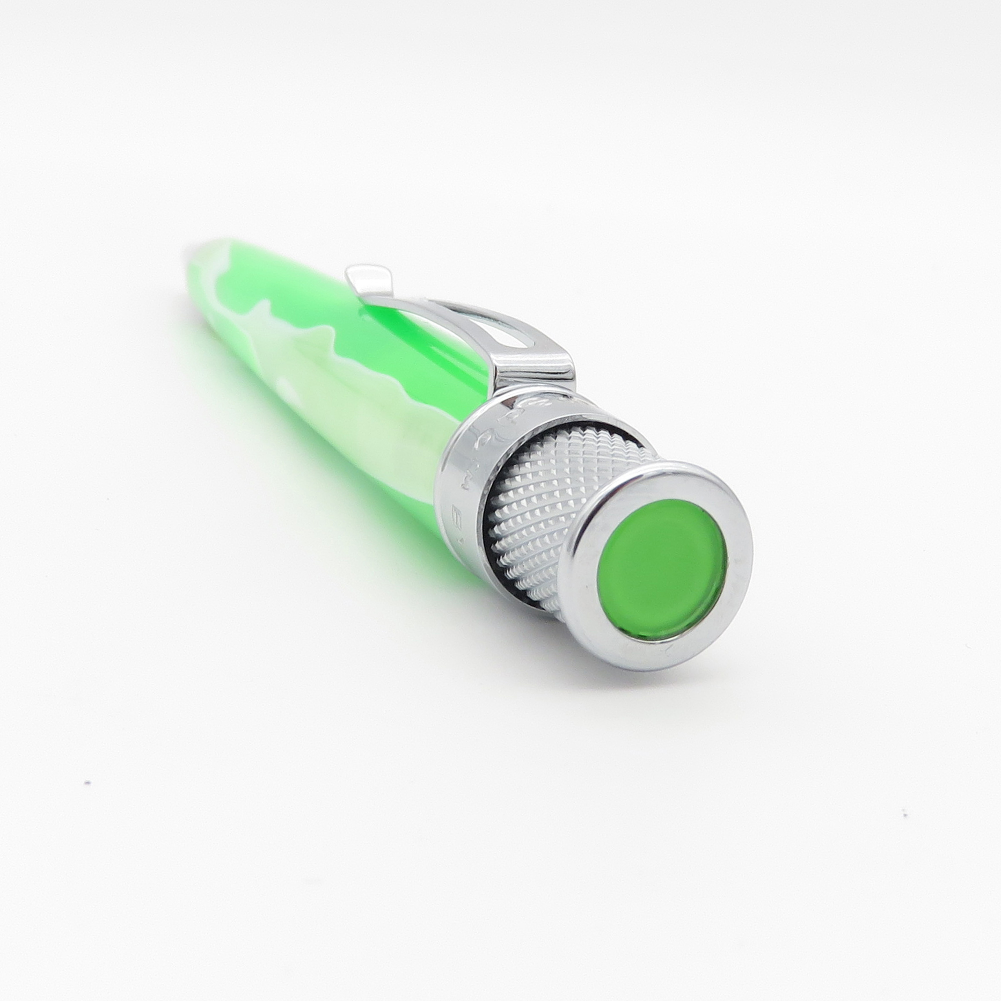 Retro 51 Tornado Acrylic Cosmic Swirl Green & White Rollerball / Bolígrafo