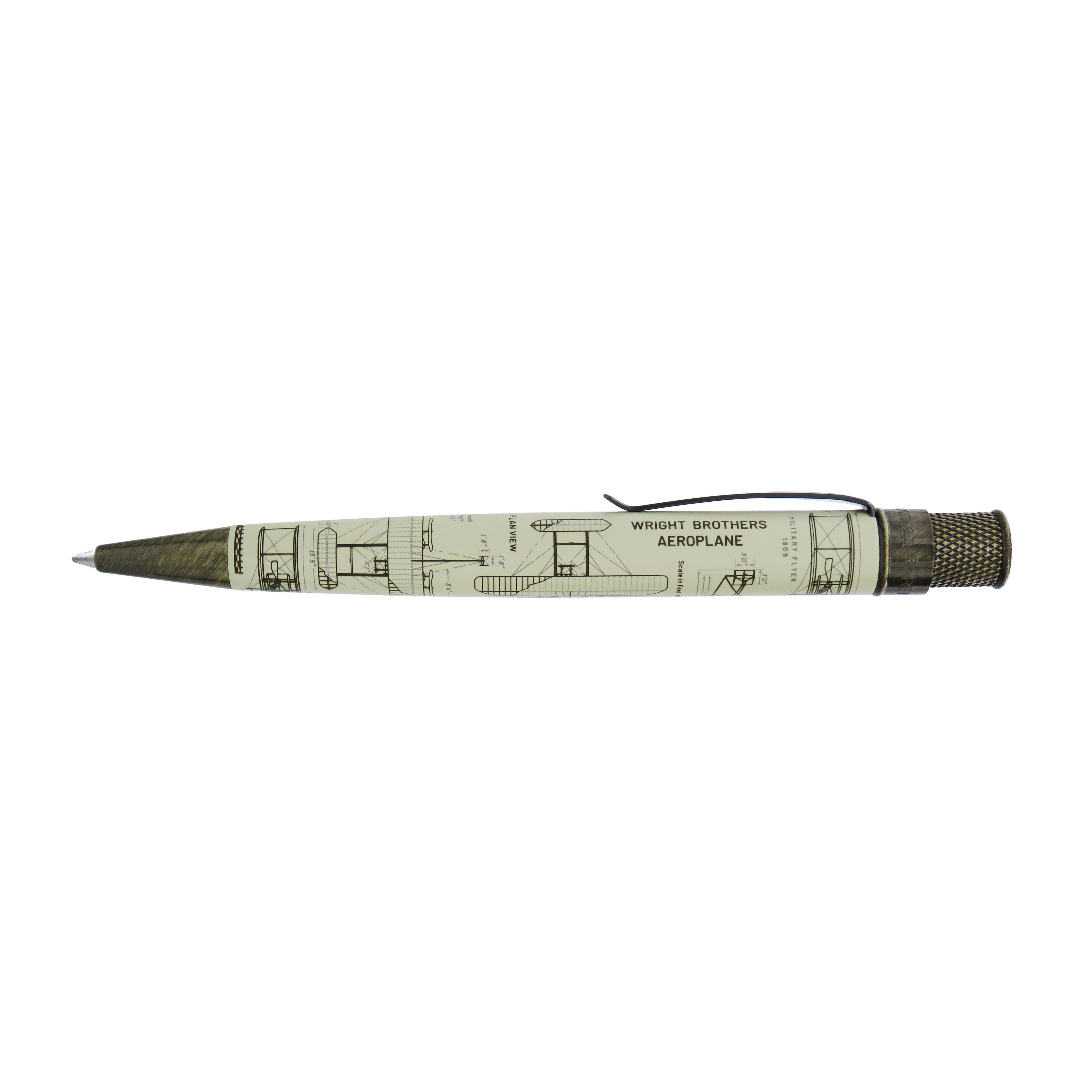 Retro 51 Tornado Smithsonian Wright Brothers Aeroplane Rollerball / Ballpoint