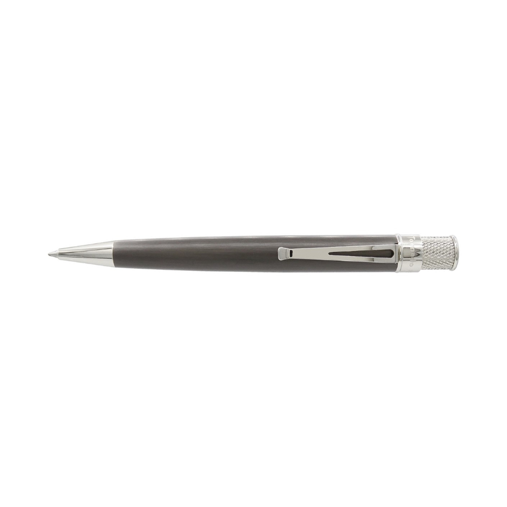 Retro 51 Tornado Platinum Executive Black Nickel Rollerball / Ballpoint