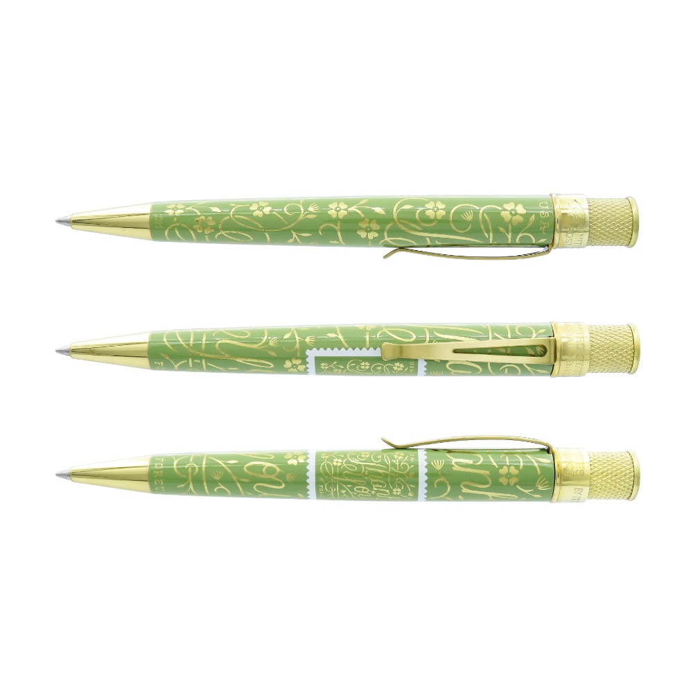 Retro 51 Tornado USPS Thank You Muted Green Rollerball / Balpen