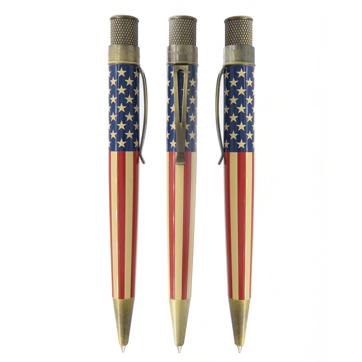 Retro 51 Tornado Vintage Metalsmith Tribute 250 Flag Rollerball / Ballpoint Retro 51 Tornado Vintage Metalsmith Tribute 250 Flag Rollerball / Ballpoint