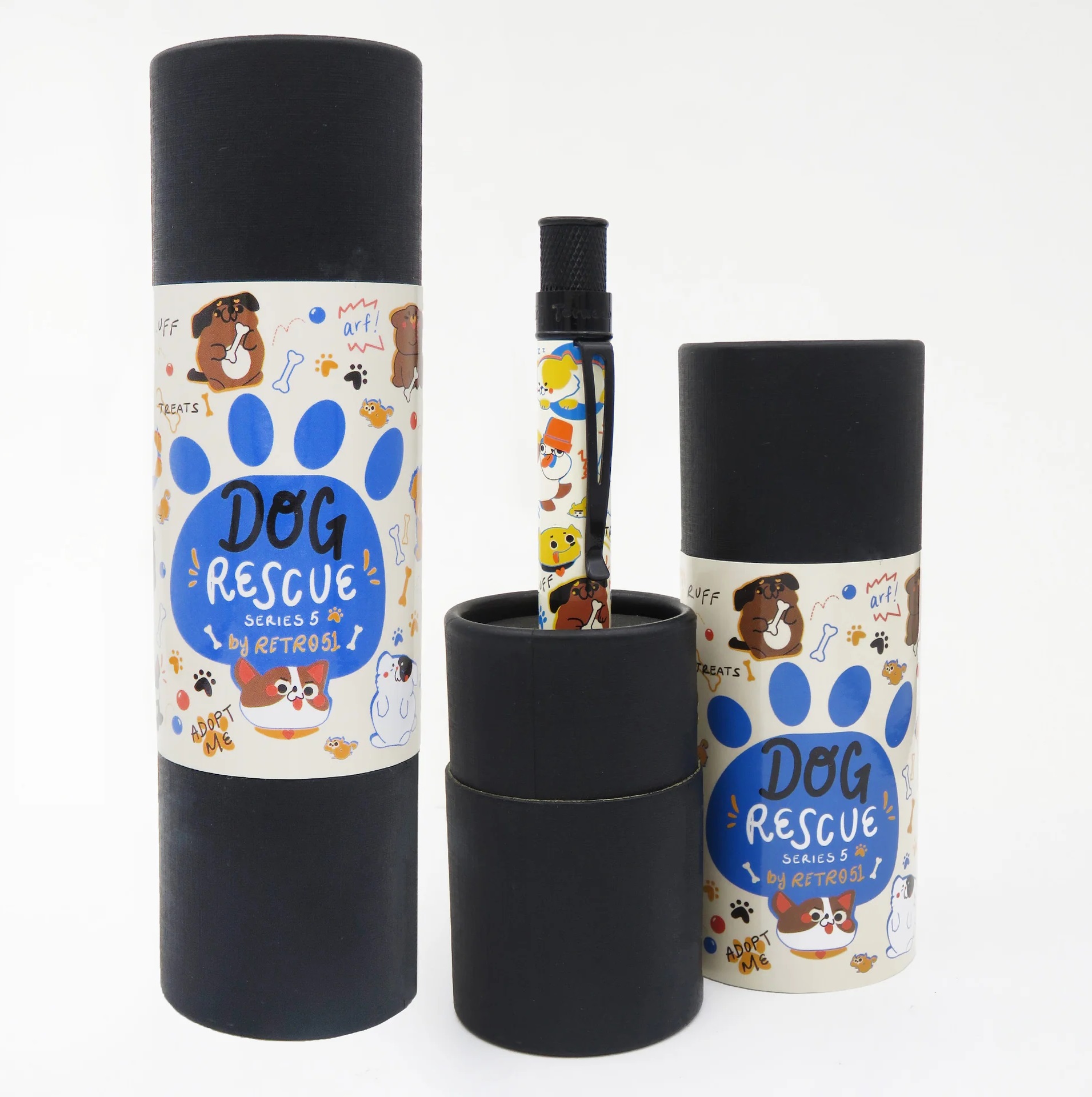 Retro 51 Tornado Dog Rescue 5 Rollerball / Ballpoint Retro 51 Tornado Dog Rescue 5 Rollerball / Ballpoint