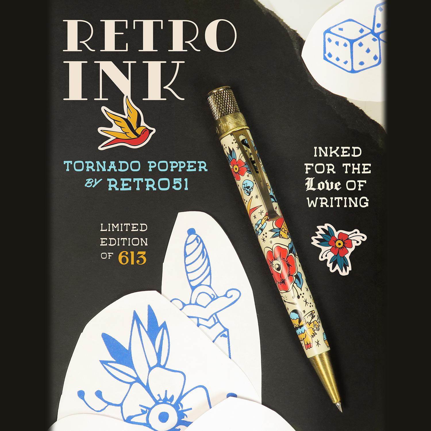 Retro 51 Tornado Popper Retro Ink LE Rollerball / Kugelschreiber