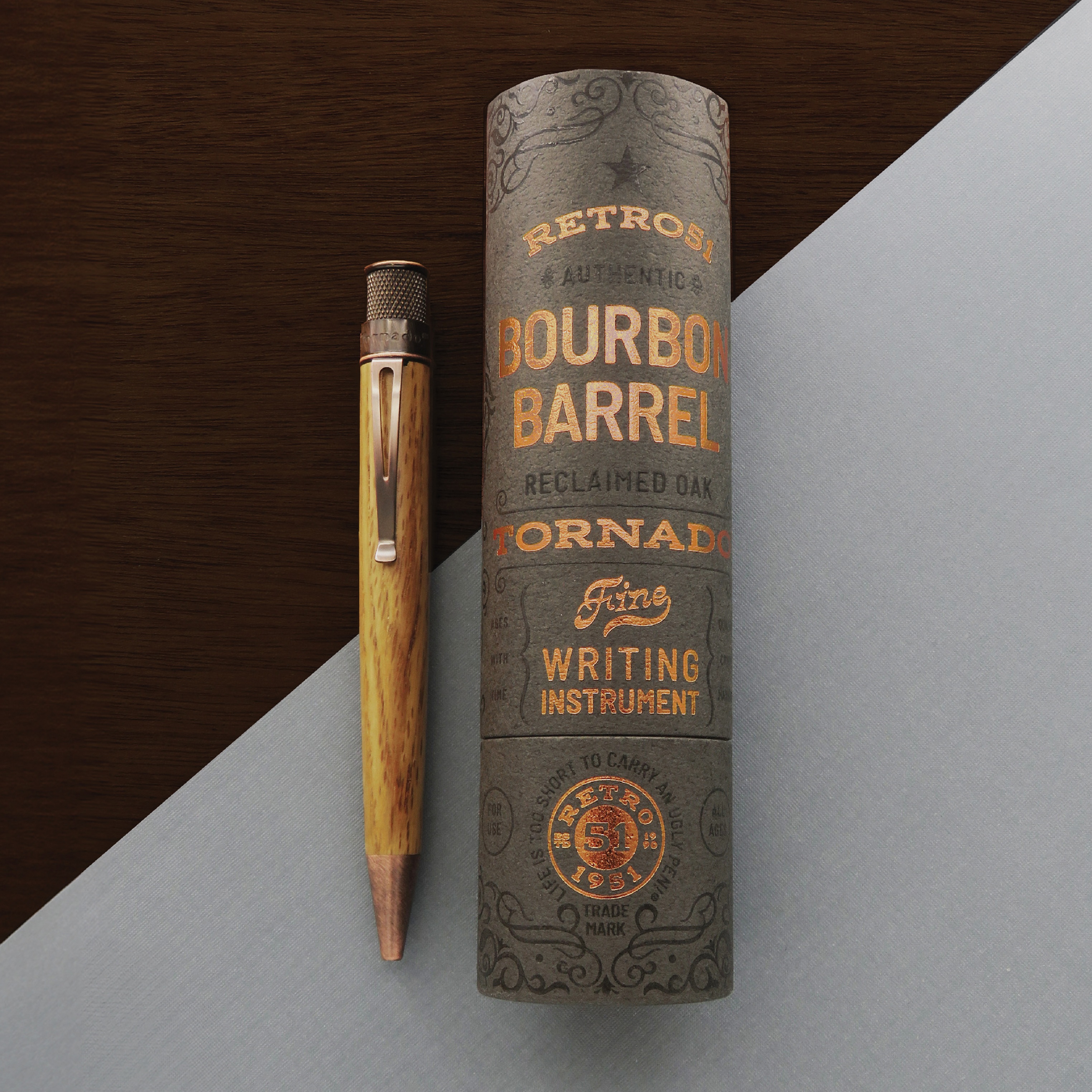 Retro 51 Tornado Bourbon Barrel Rollerball / Kugelschreiber