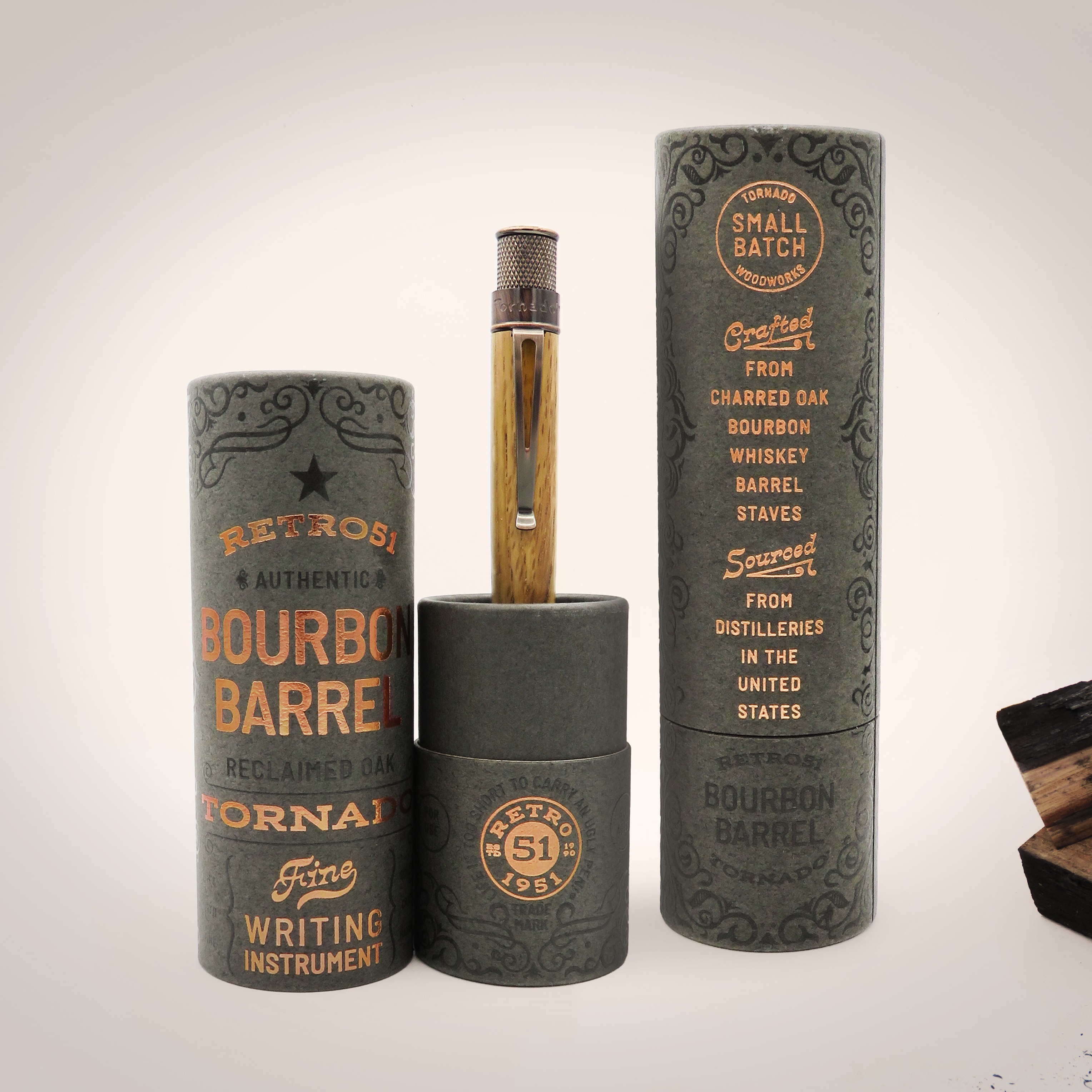 Retro 51 Tornado Bourbon Barrel Rollerball / Kugelschreiber